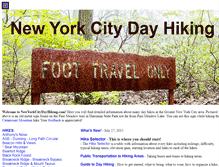 Tablet Screenshot of nycdayhiking.com